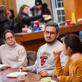 Students eating meal