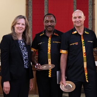 President Morris, Chris and Chachu