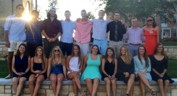 A group of Saint Lawrence students in the 2017 first-year program.