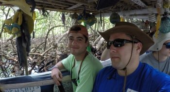Luke Harvey and professor Antun Husinec travel together as they conduct research.