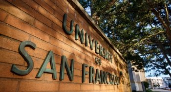 University of San Francisco sign.