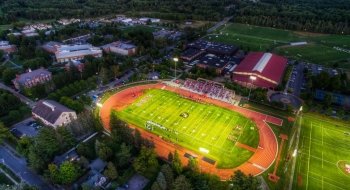 Football stadium from above
