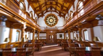 Interior of herring-cole