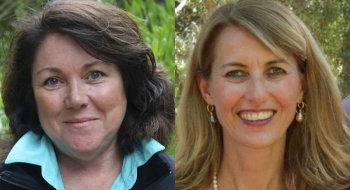 Kathleen Perkins Colson and Carolyn Davidow Putney.