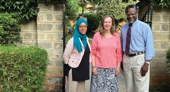 President Morris with Julius Johnson and his wife in Kenya.