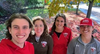 Graduate assistant coaches selfie together