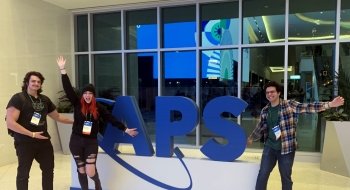 Student presenters at APS