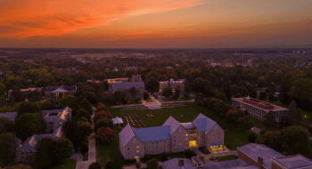 An aerial view of the Saint Lawrence University campus.