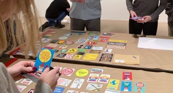 students in the gallery