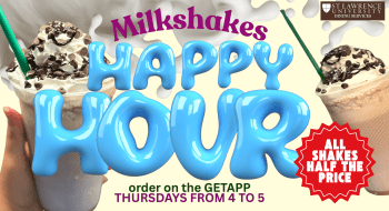Half Price Milkshakes Thursdays 4pm - 5pm