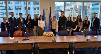 SLU students at EU delegationa