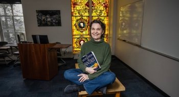 Professor of English Sarah Gates brings a love of classic literature and creative approaches to her teaching, inspiring students to connect deeply with timeless texts. Whether she’s guiding students through Hamlet or The Lord of the Rings, her courses bring older literature to life in fresh and exciting ways.