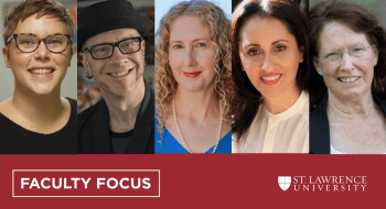 From left to right: Megan Carpenter, Daniel Look, Caroline Breashears, Anna Fahr, Patti Lock.