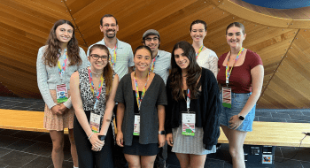 St. Lawrence University chemistry and biochemistry students and faculty at the National Organic Symposium conference