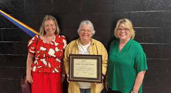 Pictured, from left: April Bennett, UWNNY Community Impact Coordinator; Dr. Aileen O’Donoghue, campaign coordinator; Dawn Cole, UWNNY CEO.