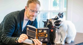 Dan Look reads his new book Math Cats to cats.