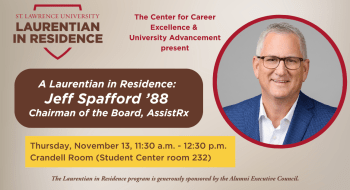 Laurentian in Residence with Jeff Spafford, class of 88, Chairman of the Board at AssistRx