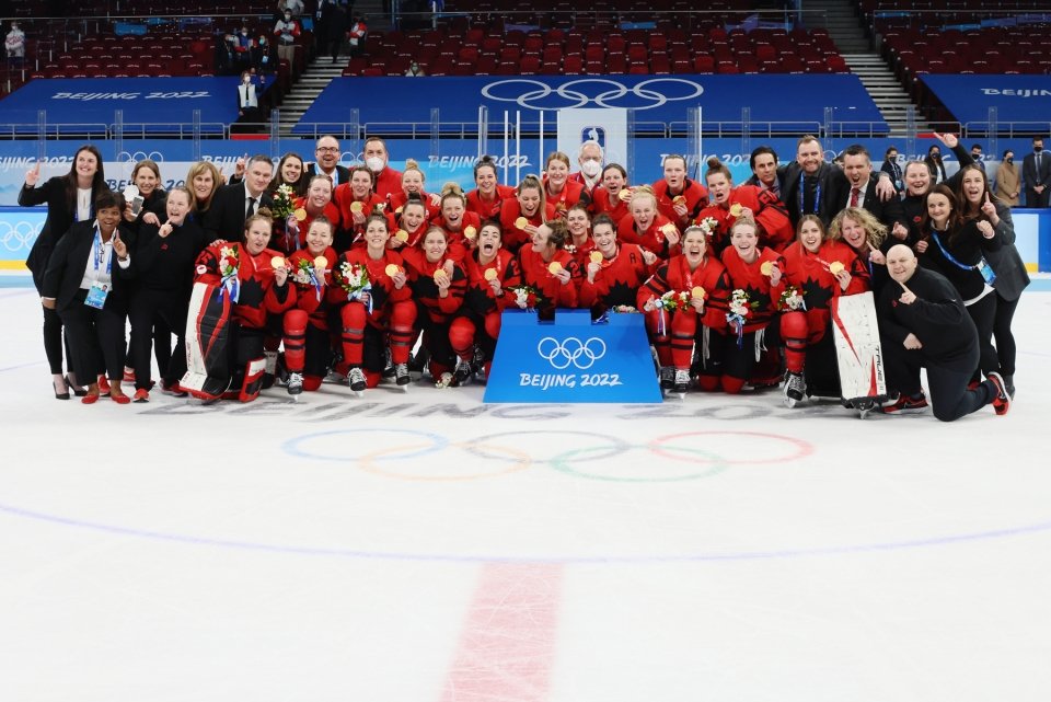 A photo of the Olympic team. 