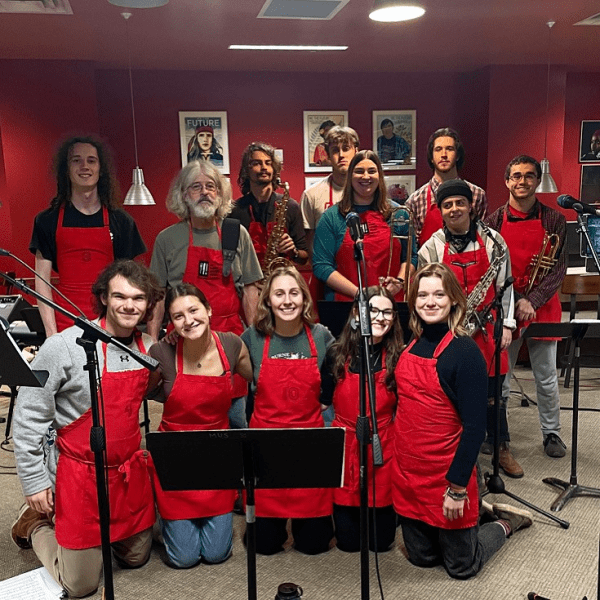 The Funk Ensemble at a Campus Kitchens Benefit event this Fall '23