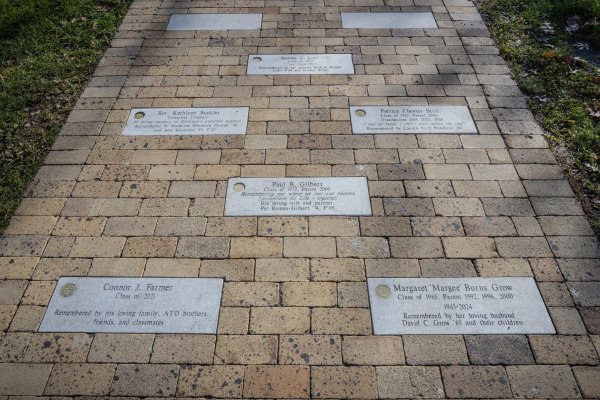 Laurentian Memorial Walkway Stones