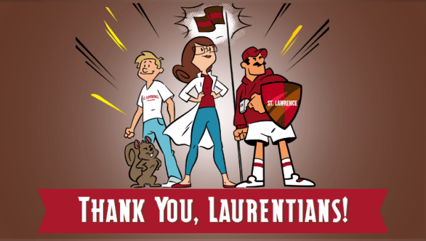 Professor Flex and Friends thanking Laurentians
