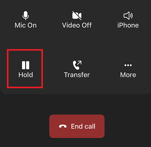 Mobile Hold