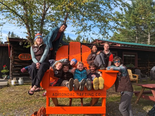 Arcadians at Adirondack Rafting Co. after a Saturday of whitewater rafting.