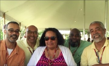 A group of Laurentian alumni of color attending Reunion in 2016.