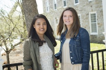 Geovania Guterres Ornai and Margaret Urquhart.