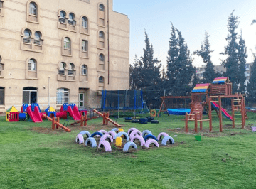 A vibrant playground in Egypt.