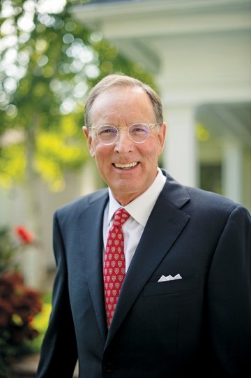 A photo of St Lawrence University President Bill Fox smiling. 