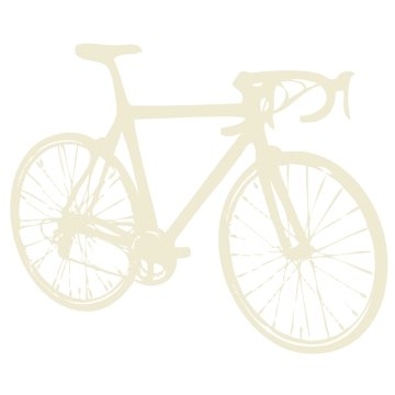An illustration of a bicycle. 