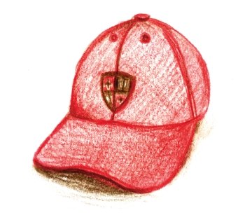 Sketch of baseball catch