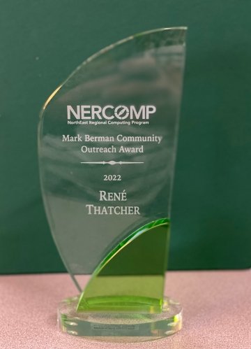 Mark Berman Community Outreach Award Rene Thatcher.