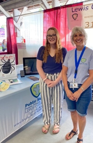 Zoie Lehman (Left) posing next to Registered Nurse (RN) Maryann Vargulick (Right)