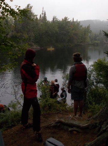 Loading up the canoes on the Raquette River. A smooth and speedy process when good communication is used