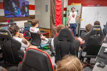 Saint Lawrence University Esport athletes being coached