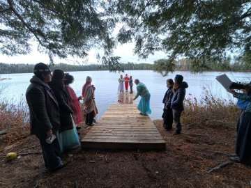 The Arcadian wedding on the sun dock.