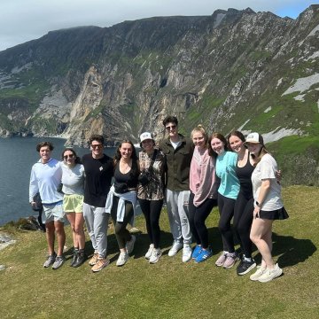 St. Lawrence students in Ireland as part of the Summer 2025 course