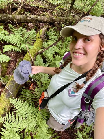 Liz Anderson in woods 
