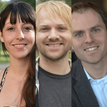 From left to right: Katharine Wolfe, Richard Lauer, Jeff Maynes