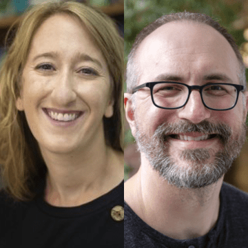 Jessica Chapman (left) and Ivan Ramler (right)