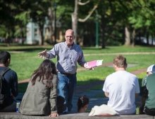 Faculty member teaching outside
