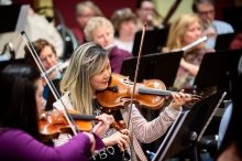 Musicians performing