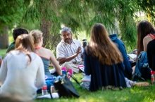 Faculty member teaching outside