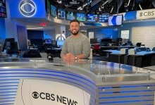 Michael Paulino at the CBS News studios in NYC